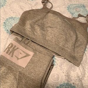 Gymshark Flex in Khaki Marl/Taupe